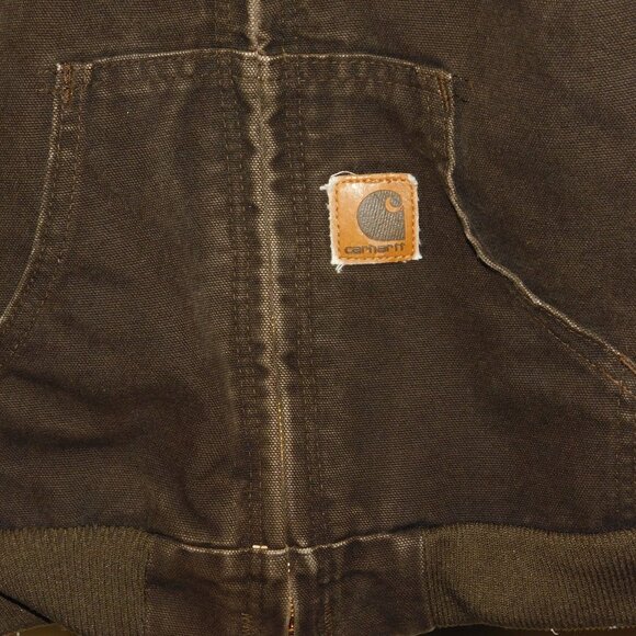 Carhartt Kids Brown Hooded Insulated Jacket Coat Boys Size 6/7 - Picture 2 of 8